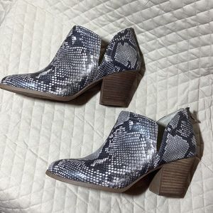 Carlos by Carlos Santana “Carmen” Bootie. Snake Print. Size 10M. Worn 1 time.